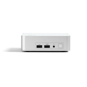 PC with MS Teams Rooms (ASUS Intel NUC mini PC) - front I/O panel with USB-A ports, headphone jack, and power button