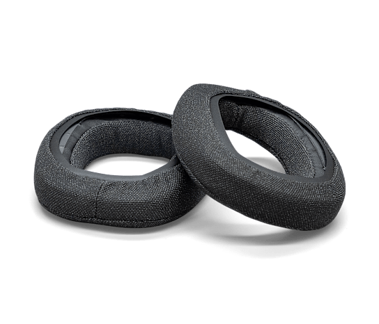Zone Vibe Earpads Graphite Fabric - underside/attachment clip view