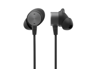 Logitech Zone Wired Earbuds UC - cable and in-line controller view